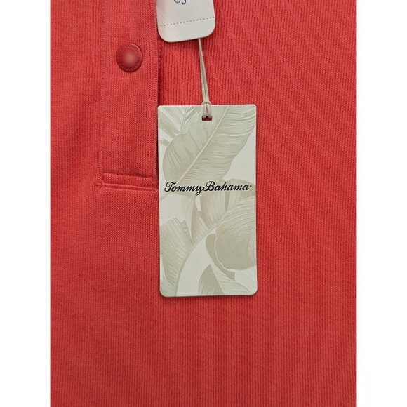Tommy Bahama Aruba Linen Hybrid Sweater Jacket Womens M Preppy Golf Salmon Pink - Picture 5 of 13